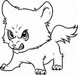 Angry Baby Wolf Coloring Page  Free Printable Pages For Kids sketch template