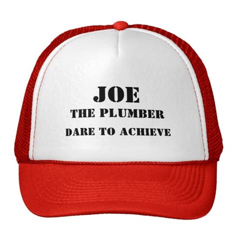 Joe The Plumber Cap Trucker Hat | Zazzle