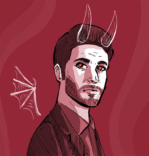 Little fanart sketch of Lucifer, played by Tom Ellis. I can’t wait for May 8th! | Lucifer ...