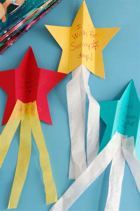 Shooting Star Wishes Kids Craft | Make and Takes