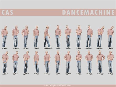 The Sims Resource - Male poses 04 CAS dancemachine