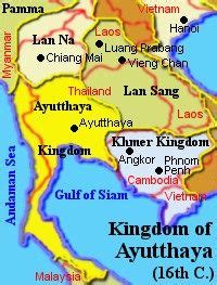 The Kingdom of Ayutthaya | Maps แผนที่ | Map Historical sites และ History