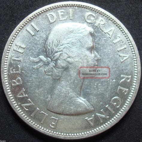 1958 Canada Silver Dollar Coin