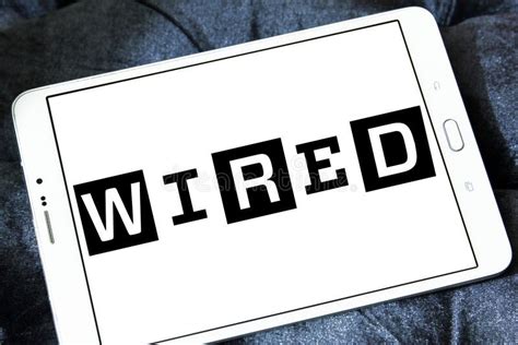 Wired magazine logo editorial photo. Image of emblem - 117804471