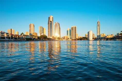 Surfers Paradise Skyline, Australia Stock Photo - Image of architecture, reflection: 117777916