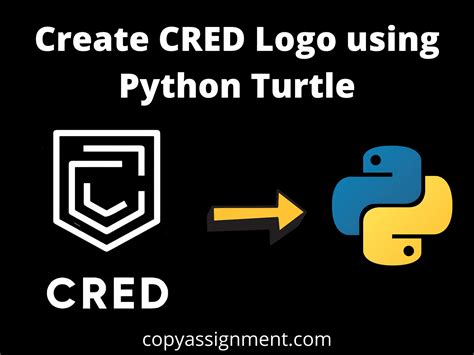 Draw The CRED Logo Using Python Turtle - CopyAssignment