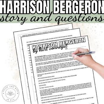 Harrison Bergeron: Short Story and Comprehension Questions | TPT