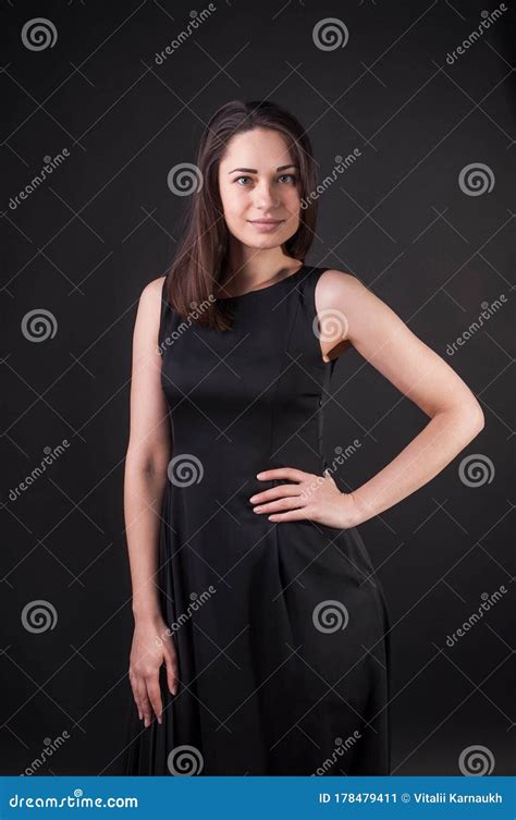 Elegant Nice Girl is Posing with Hand on Her Waist Stock Image - Image of fashion, confidence ...