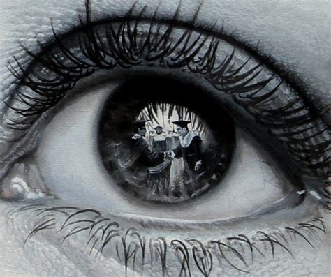 Photorealistic Paintings of Eyes Reflecting Their Surroundings | Eye art, Eye painting, Eye drawing