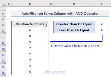 VBA to AutoFilter with Multiple Criteria on Same Field in Excel (4 Methods)