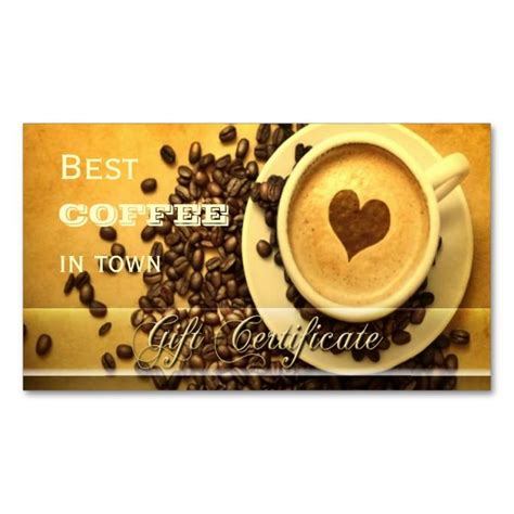 Best Coffee in Town Gift Certificate Template | Zazzle.com | Gift ...