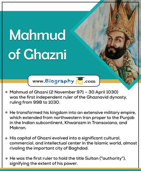 Biography Of Mahmud of Ghazni | General knowledge facts, General knowledge, Biography