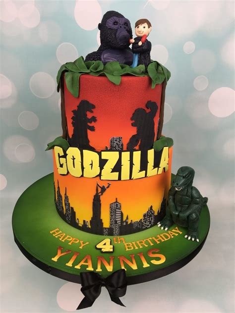 Godzilla Party, Godzilla Birthday Party, Dinosaur Birthday Cakes, 4th ...