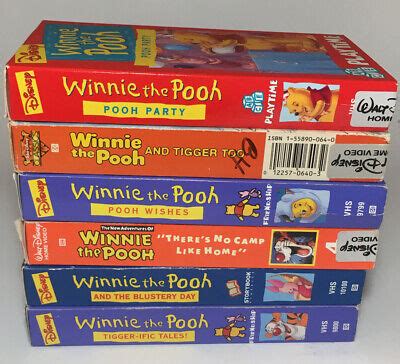 WINNIE THE POOH VHS Lot Of 6 Tapes Kids 90s £27.79 - PicClick UK