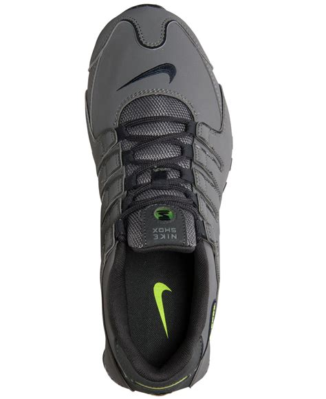 Lyst - Nike Men'S Shox Nz Eu Running Sneakers From Finish Line in Gray for Men