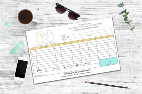 Custom designed forms receipt book with logo invoice book | Etsy