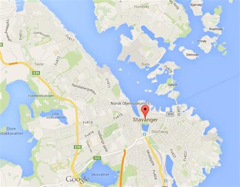 Map of Stavanger