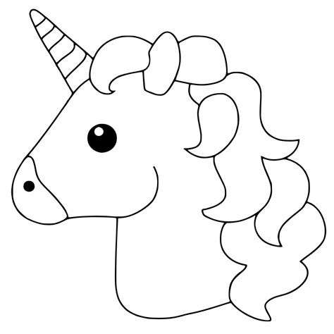 Printable Unicorn Outline