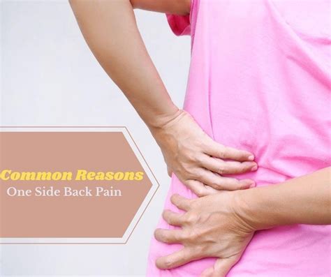 Common Reasons You Have Back Pain on One Side