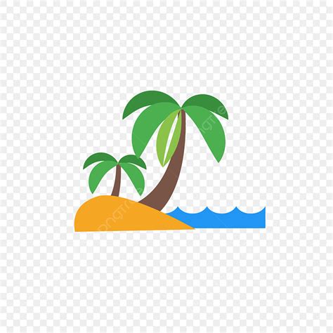 Beach Coconut Tree Clipart PNG Images, Coconut Tree Beach Icon, Tree ...