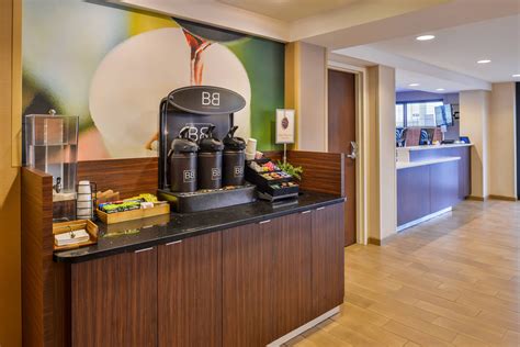 Fairfield Inn Rochester Airport Coffee Station #holidays, #memorable, #hotels, in 2021 | Hotel ...