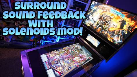 Arcade1Up Pinball Mod - Surround Sound Feedback With Solenoids! - YouTube