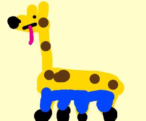 If a giraffe wore pants... - Drawception