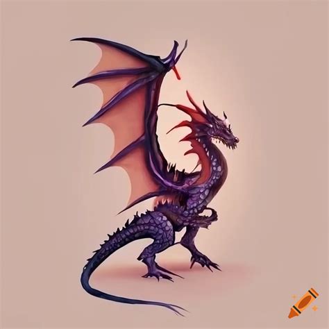 Minimalistic dragon artwork with dna inspiration on Craiyon