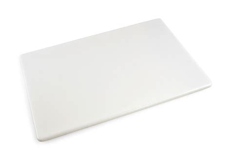 Commercial White Plastic Cutting Board - 20 x 15 x 0.5