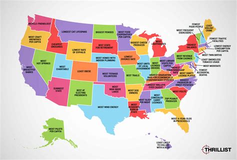 Take a Bow, America: What Every U.S. State Is Best at