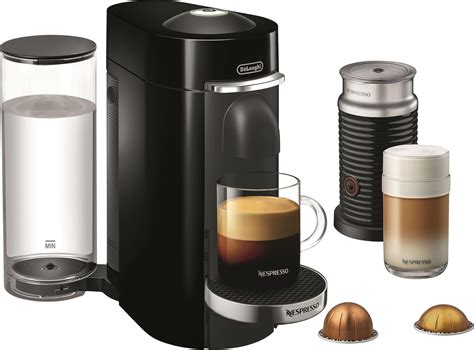 De'Longhi - Nespresso Vertuo Plus Deluxe Coffee & Espresso Machine with Aerocinno - Piano Black ...