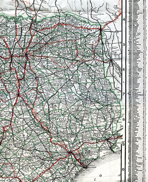 Old Highway Maps Of Texas Road Map Of Texas Highways Printable Maps ...