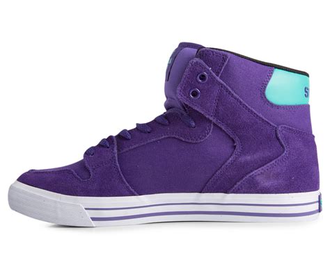 Supra Men's Vaider High Top Shoe - Purple/Teal | Great daily deals at ...