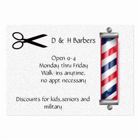 Barber Business Card Template Best Of Barber Business Large Business ...