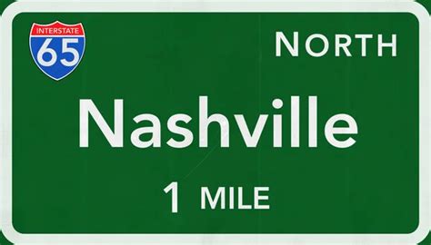 Nashville Road Sign — Stock Photo © boscorelli #66124959