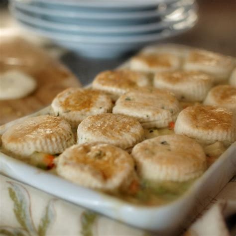 Autumn Chicken Stew With Biscuits Recipe