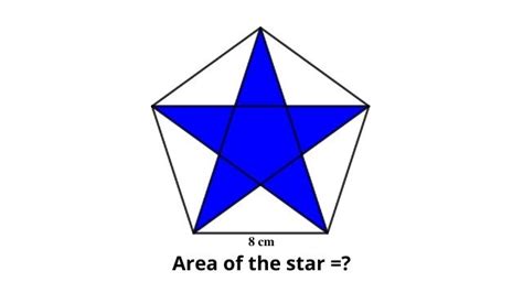 Area of a Five-Pointed Star Inside a Regular Pentagon