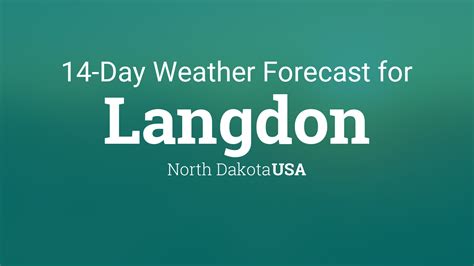 Langdon, North Dakota, USA 14 day weather forecast