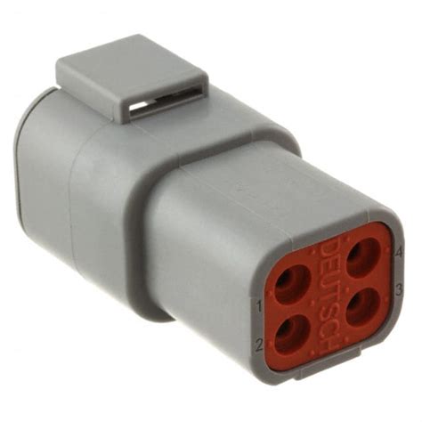 DTP04-4P TE Connectivity Deutsch Connectors | Connectors, Interconnects ...