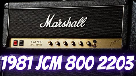 1981 Marshall JCM 800 2203 | Extra Channel & Gain Mod - YouTube