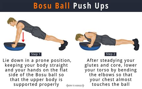 Bosu Ball Push Ups Exercises: How to do, Muscles Worked, Benefits ...