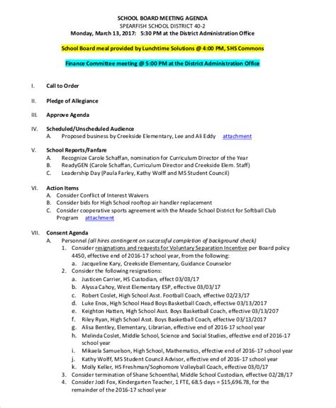 Meeting Agenda - 57+ Examples, Format, How to make, Pdf