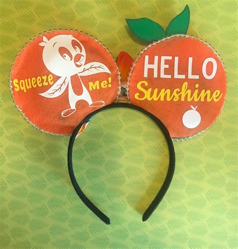 Orange Bird Ears Disney's Flower and Garden Festival - Etsy