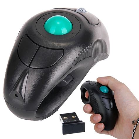 USB Wireless Finger HandHeld Trackball Mouse Mice with Laser Pointer PC Laptop - Walmart.com ...