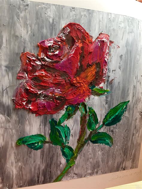 Original Oil Pastel Painting Art Painting Roses Unique - Etsy