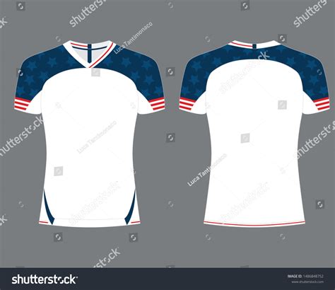 Tshirt Sport Design Template Rugby Jersey Stock Vector (Royalty Free ...