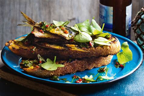 Matt Moran's grilled sardines on toast - Recipes - delicious.com.au