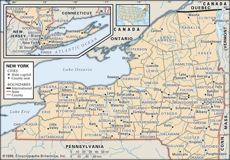 County Map Of New York State - Viole Jesselyn