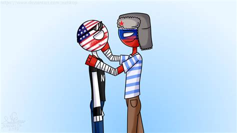 Russia x America [Countryhumans] by Natikop on DeviantArt