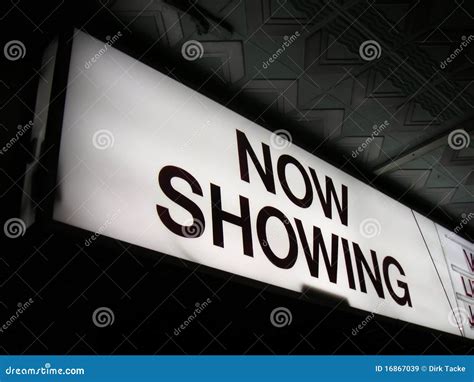 Now Showing Cinema Sign 2 Royalty Free Stock Images - Image: 16867039